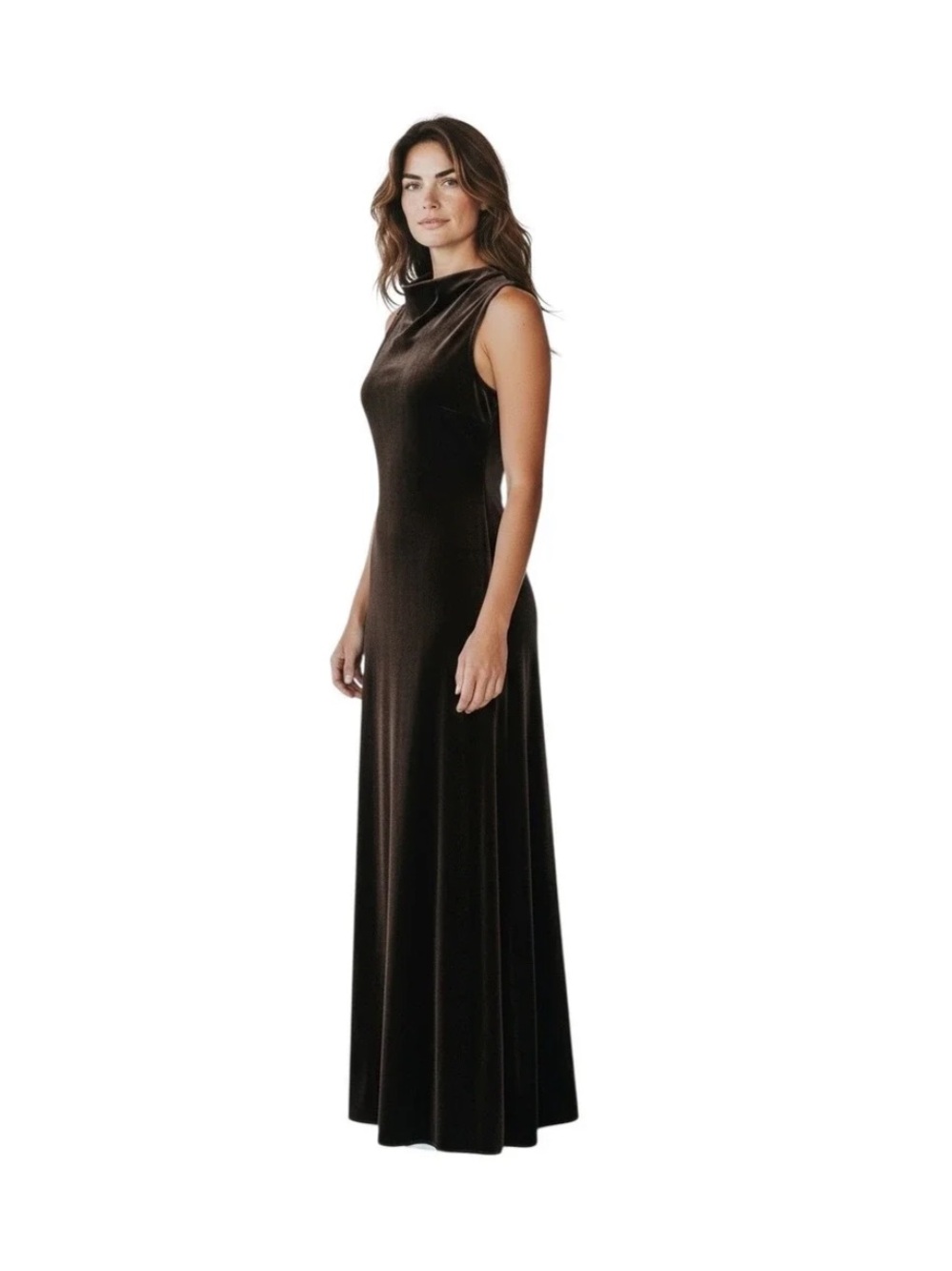 Ann Taylor Black Sleeveless Maxi Dress
